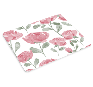 Naturlig vintage rosemønster originale musematte - Tenstickers
