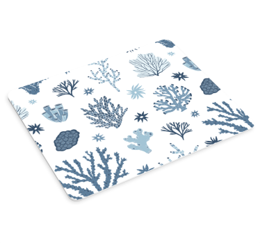 Moderne koraller i hampton-stil originale musematte - Tenstickers