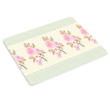 Musematte original blomsterdesign - Tenstickers
