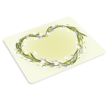 Musematte original hjerteformet blomsterarrangement - Tenstickers
