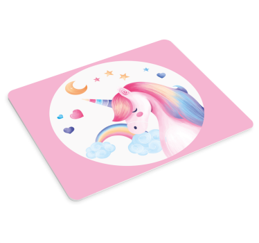 Regnbue enhjørning originale musematte - Tenstickers