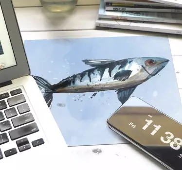 Abstrakt sjømat fisk musemat - Tenstickers