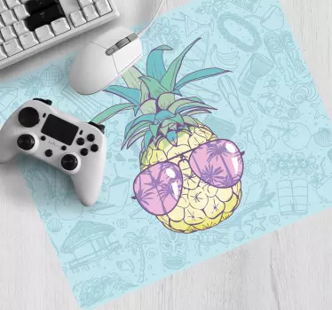 Ananas med solbriller musematte original - Tenstickers