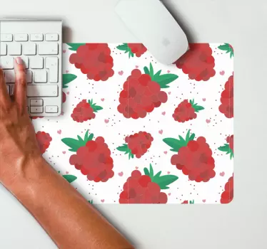 Bær akvarell med flekker mønster originale musematte - Tenstickers