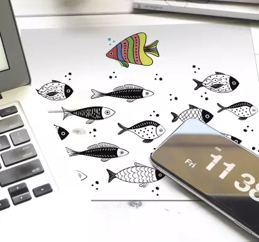Counter flow fiskemusemat - Tenstickers