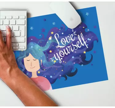 Elske deg selv motiverende original musematte - Tenstickers