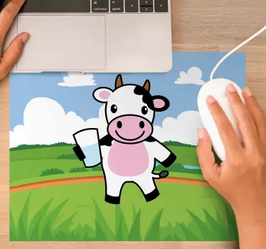 Glad tegneserie ku originale musematte - Tenstickers