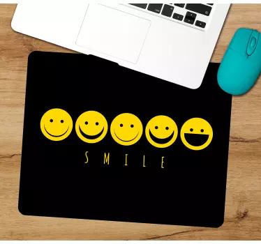 Gult smil uttrykksikon originale musematte - Tenstickers