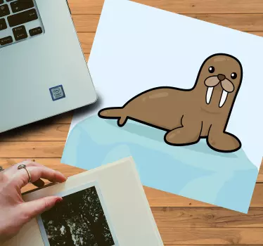 Hvalross illustrasjon musematte original - Tenstickers