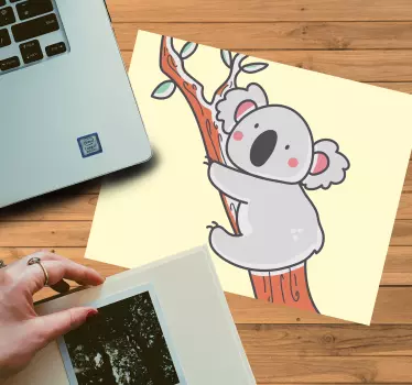 Klatring tegnet koala tegneserie originale musematte - Tenstickers