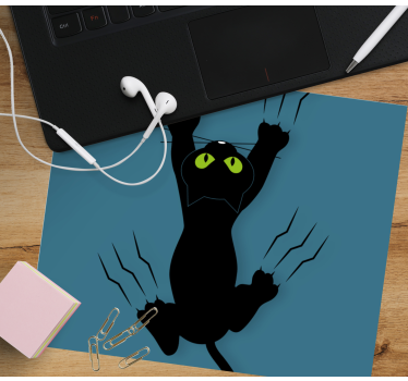 Morsom katt som tar tak i musematten originale musematte - Tenstickers