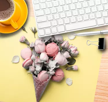 Musematte original blomster iskjeks - Tenstickers