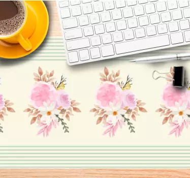 Musematte original blomsterdesign - Tenstickers