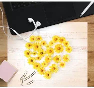 Musematte original blomsterhjerteoppsett - Tenstickers