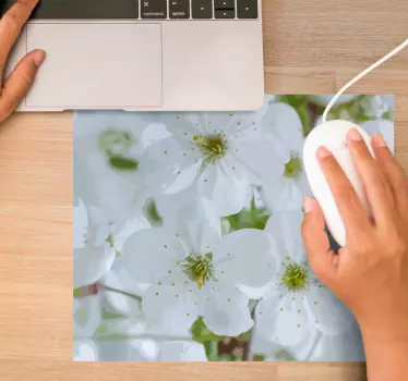 Musematte original blomstrende kirsebærblomster - Tenstickers