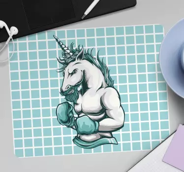 Musematte original enhjørning boksere illustrasjon - Tenstickers