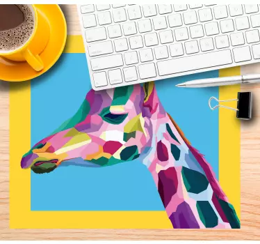 Musematte original fargerik giraffprofil - Tenstickers