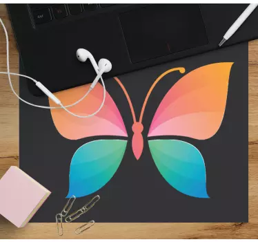 Musematte original fargerik sommerfugl grafikk - Tenstickers