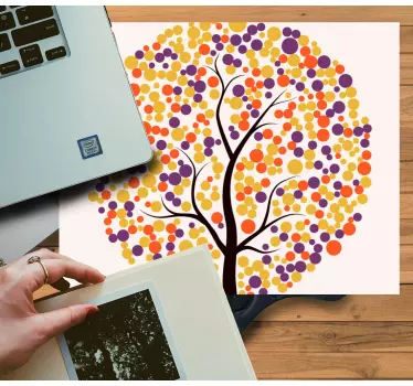 Musematte original fargerik trekunst - Tenstickers
