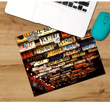 Musematte original fargerike bilskilt - Tenstickers