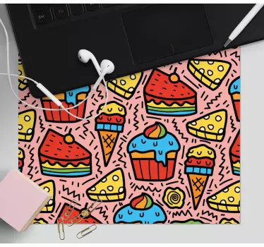 Musematte original fargerike dessertmønstre - Tenstickers