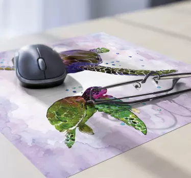 Musematte original fargerike havskilpadder - Tenstickers