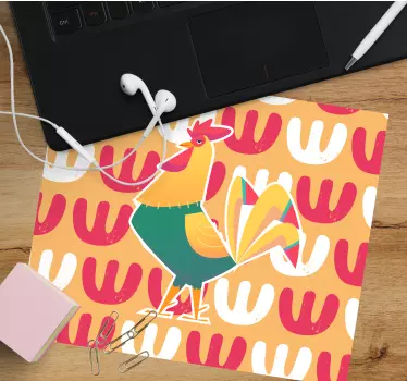 Musematte original fargerikt hønsemønster - Tenstickers