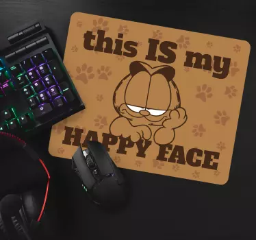 Musematte original garfield glad uttrykk - Tenstickers