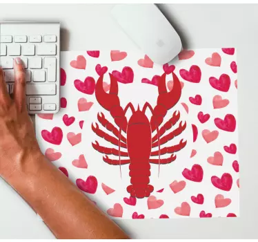 Musematte original hummerhjerte mønster - Tenstickers