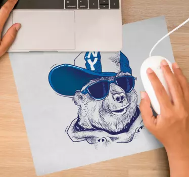Musematte original kule bjørn karakter - Tenstickers