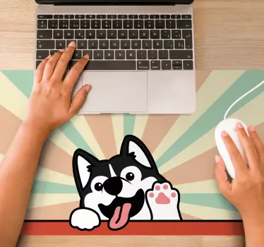 Musematte original leken husky karakter - Tenstickers