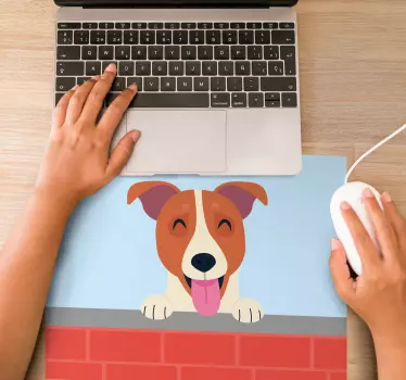 Musematte original lekende hund som kikker - Tenstickers