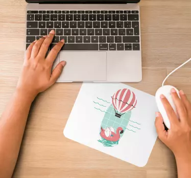 Musematte original lekfull flamingo flyt - Tenstickers