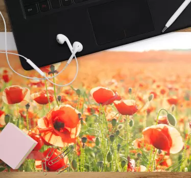 Musematte original levende valmuefelt - Tenstickers