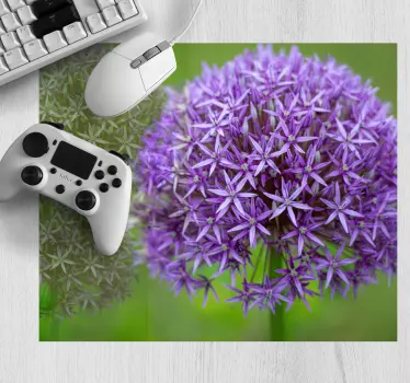 Musematte original lilla blomstersfære - Tenstickers