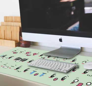 Musematte original med ansikter og uttrykk - Tenstickers