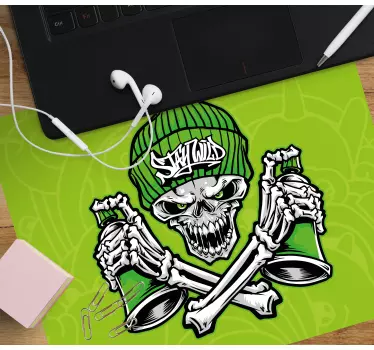 Musematte original med edgy hodeskallekonsept - Tenstickers