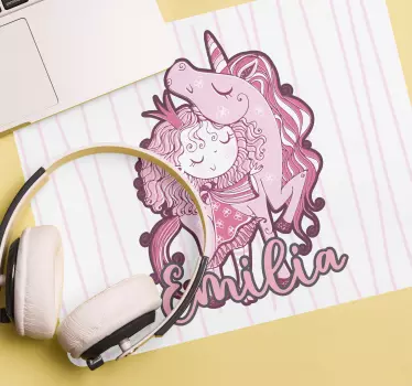 Musematte original med fantasifulle enhjørninger - Tenstickers