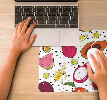 Musematte original med livlige fruktmønstre - Tenstickers