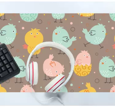 Musematte original med livlige fuglemotiver - Tenstickers
