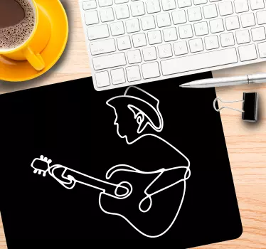 Musematte original musiker med gitar - Tenstickers