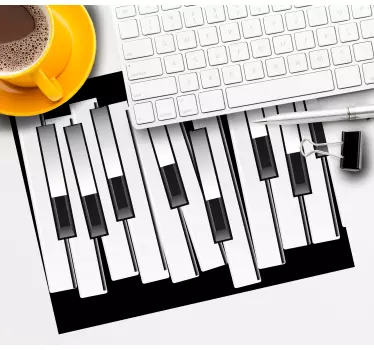 Musematte original piano tangenter mønster - Tenstickers