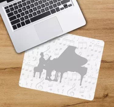 Musematte original pianomusikk silhuett - Tenstickers
