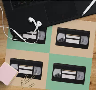 Musematte original retro videokassetter - Tenstickers