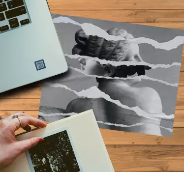 Musematte original ripped portrait komposisjon - Tenstickers