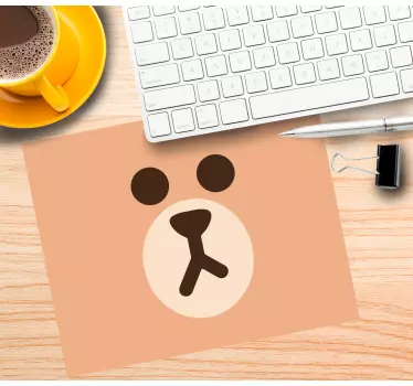 Musematte original søt bjørneansikt - Tenstickers