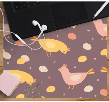 Musematte original søte høner og egg - Tenstickers