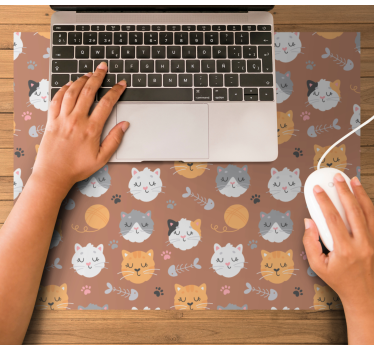 Musematte original søte kattansikter - Tenstickers