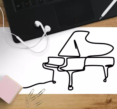 Musematte original stilisert flygel - Tenstickers