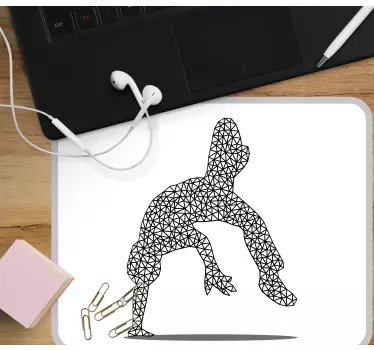 Musematte original svart geometrisk figur - Tenstickers